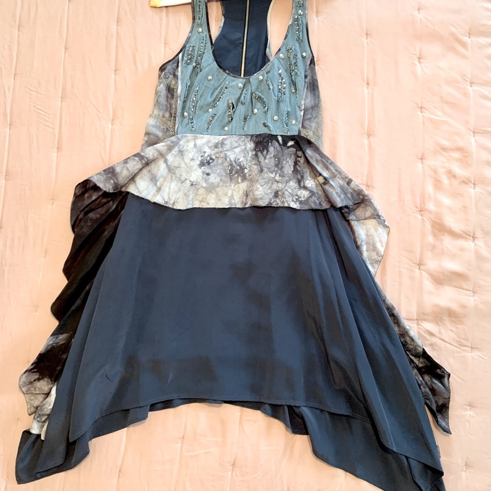 Sachin + Babi silk runway dress with embellishment